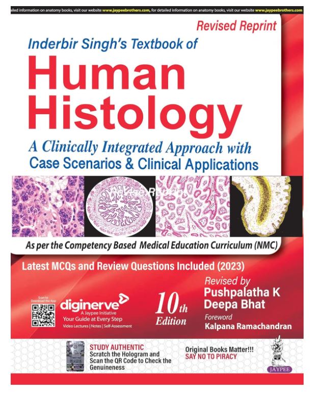 Inderbir Singh’s Textbook of Human Histology 10 R.P.th Edition